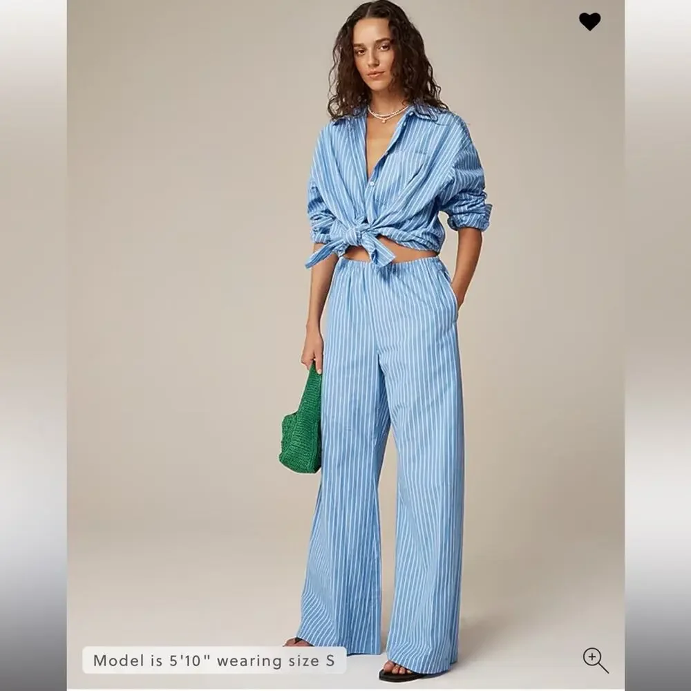 J.Crew Cosmo pant in oxford stripe